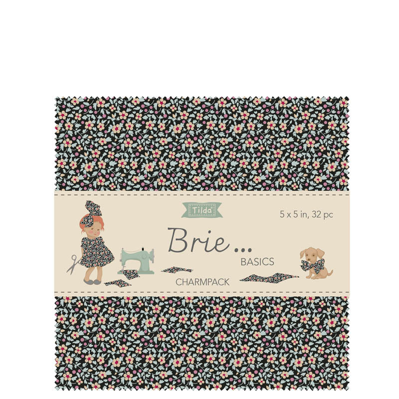 Tilda Brie Basic Charm Pack 5 x 5 Inch - 32 Stück