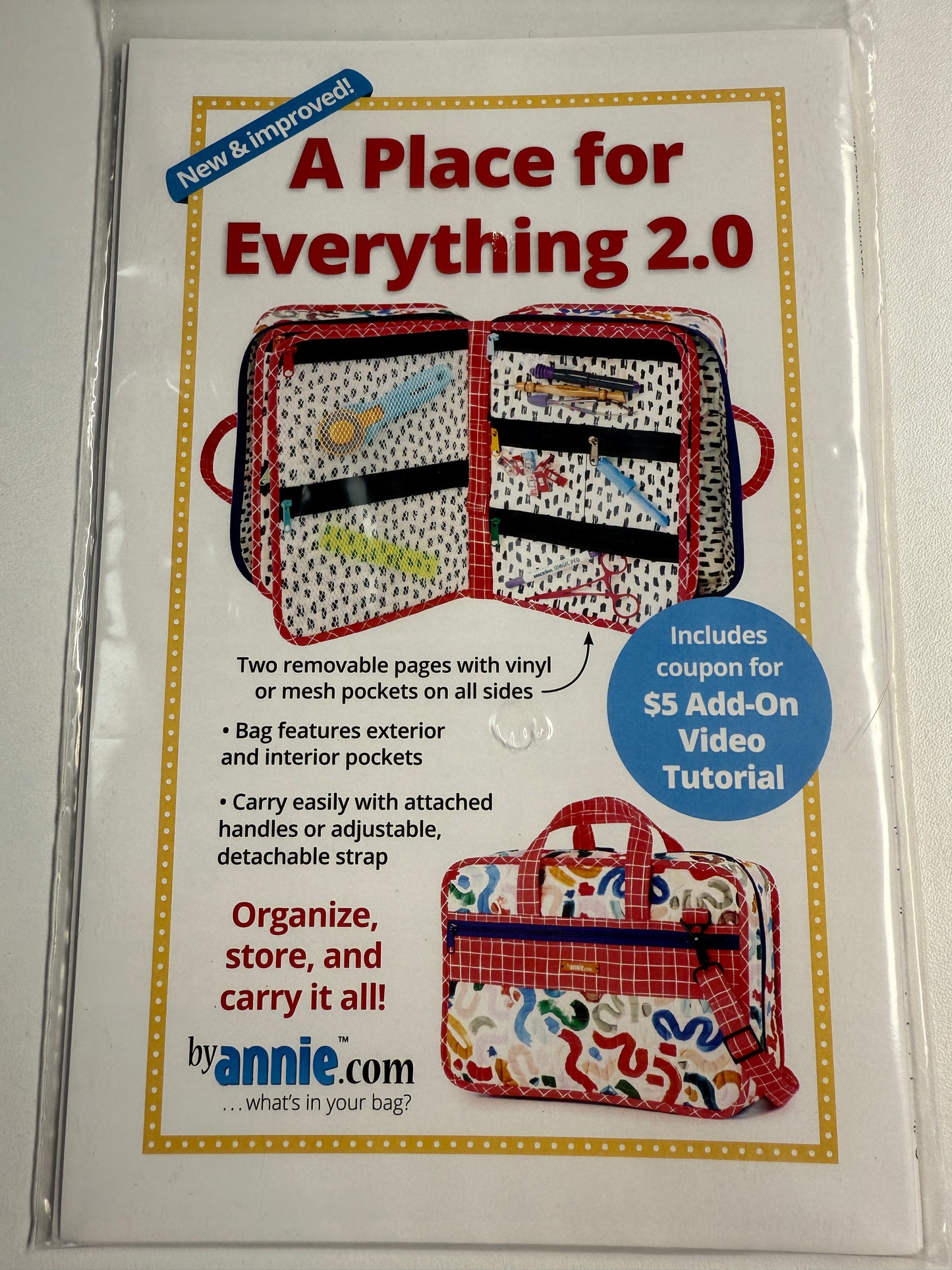 A Place for Everything 2.0 Anleitung Nähen Tasche ByAnnie Patterns By Annie Organizer