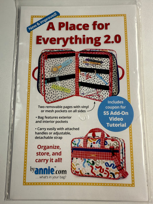 A Place for Everything 2.0 Anleitung Nähen Tasche ByAnnie Patterns By Annie Organizer