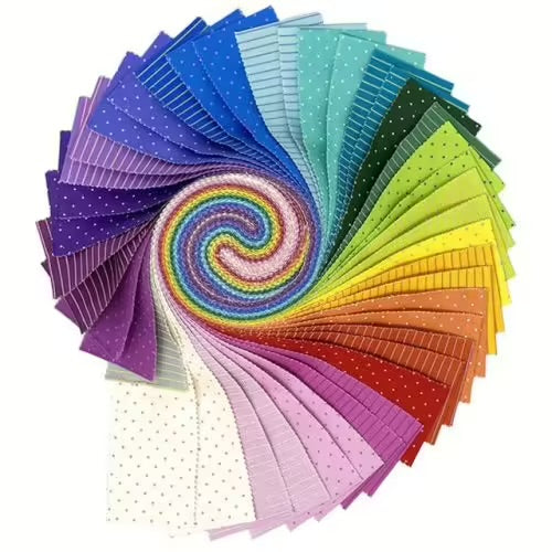Tula Pink Jelly Roll „Tiny Coordinates“ 42 Streifen a 2,5 Inch Breite