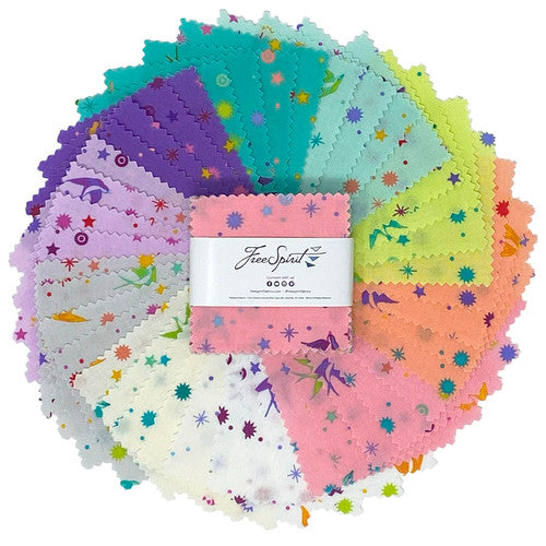 Fairy Dust TULA PINK - MINI Charm Pack 2,5 Inch 42 Teile