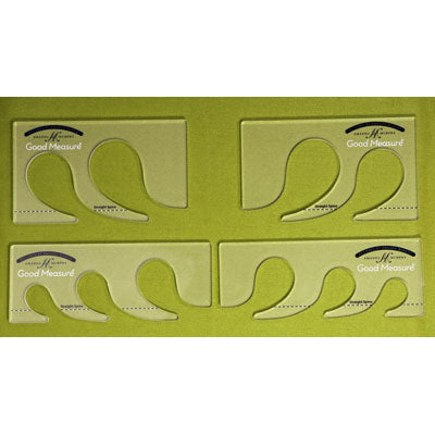Lineale zum Rulerquilten „Every Feather Template Set“ (4-Teilig) Amanda Murphy