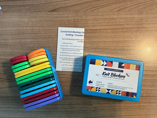 Blocker Pins - Kammnadeln 20 Stück, regenbogenfarben