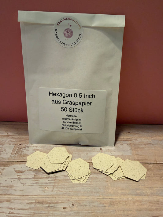 100 EPP Papierschablonen / Vorlagen Hexagon 0,5 Inch, 1 Inch, 1,5 Inch und 2,Inch