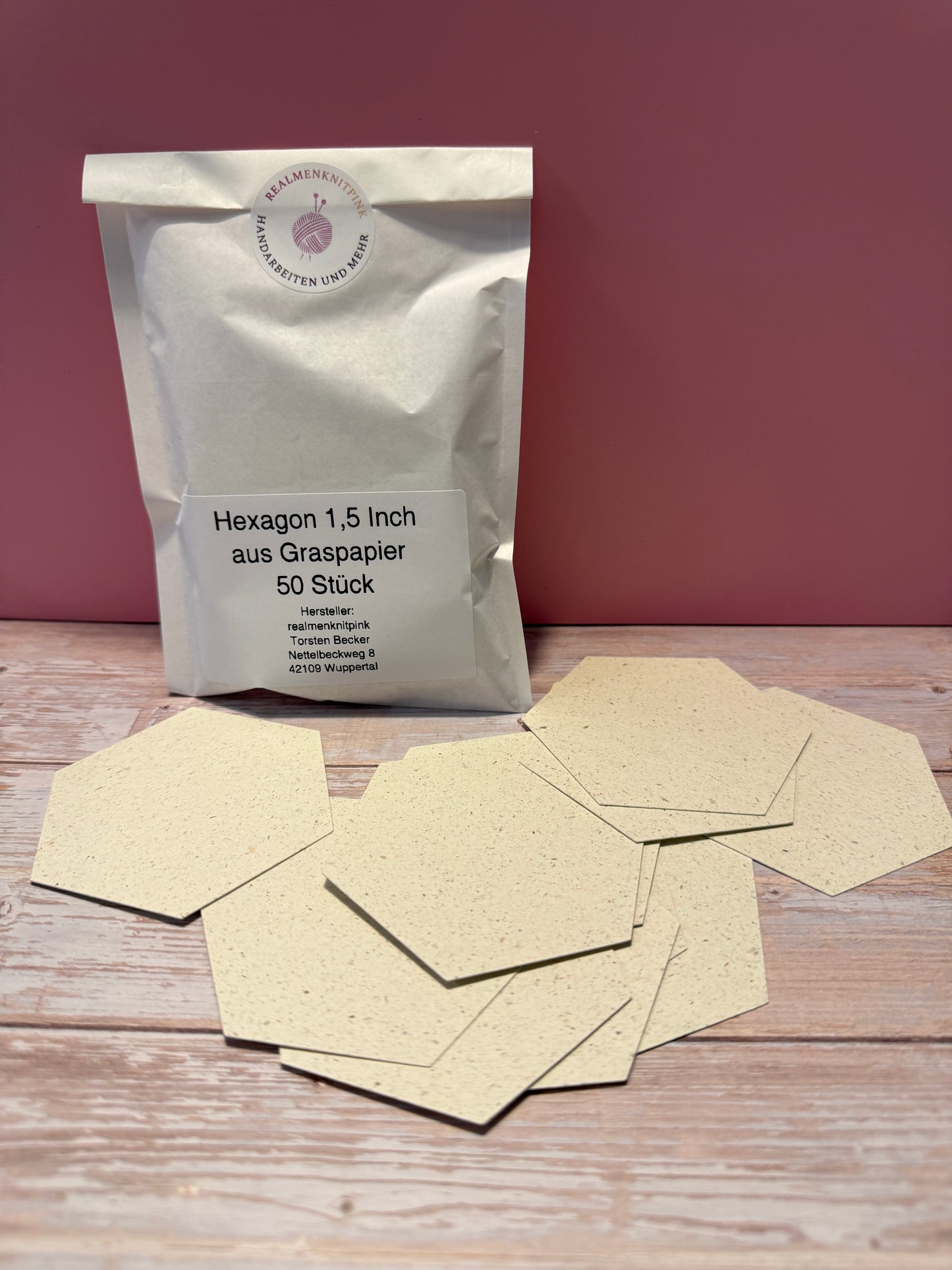 50 EPP Papierschablonen / Vorlagen Hexagon 0,5 Inch, 1 Inch, 1,5 Inch und 2,Inch