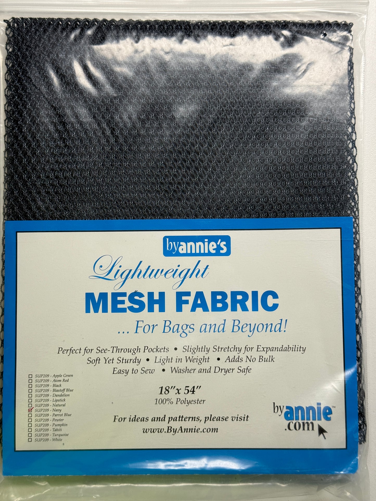 Mesh Fabric by annie verschiedene Farben Gewebe Taschen dehnbar 45,7x137 cm