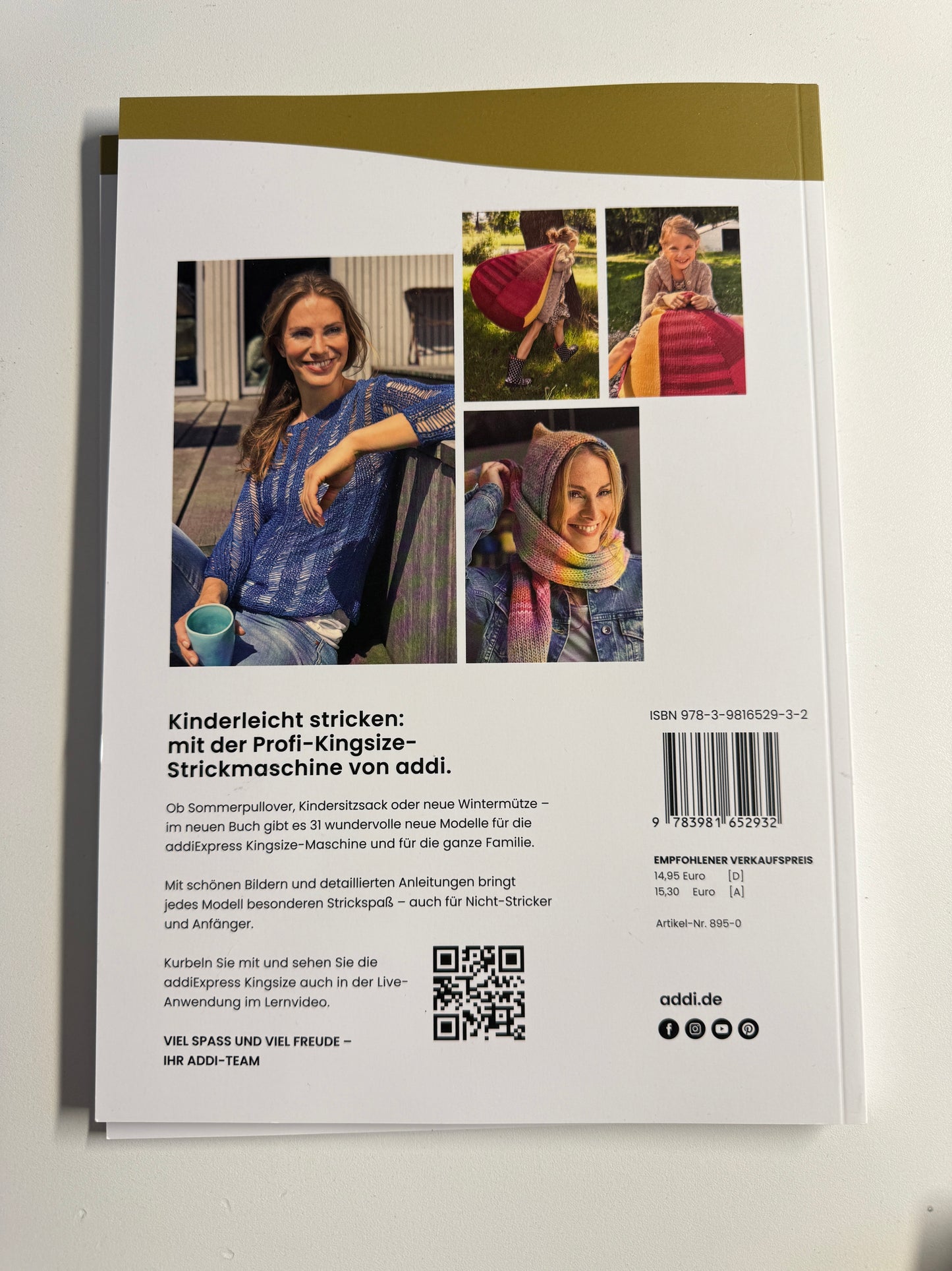Buch Kurbeln statt stricken Anleitungen für die addiExpress Kingsize