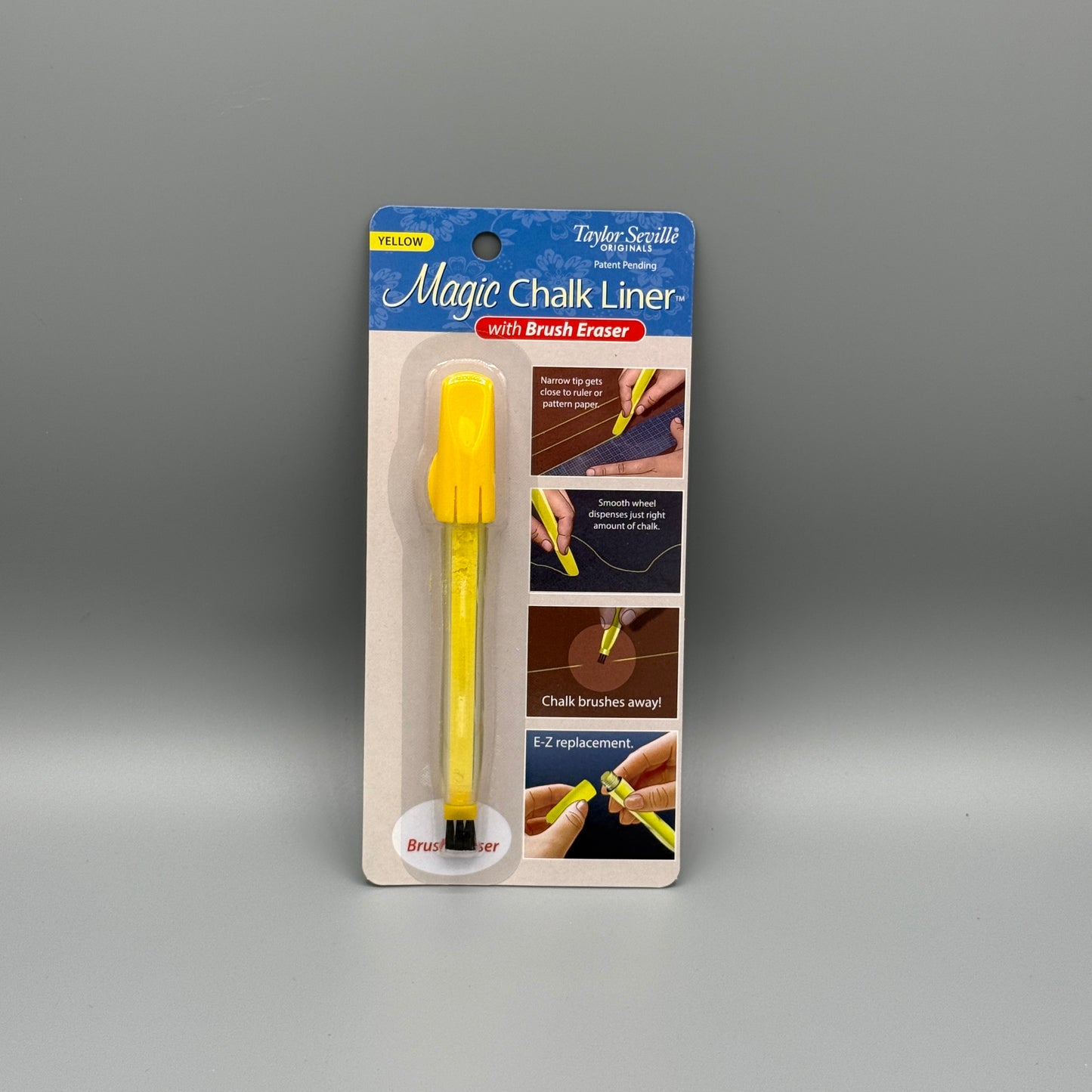Magic Chalk Liner with Brush Eraser yellow (gelb) - Taylor Seville
