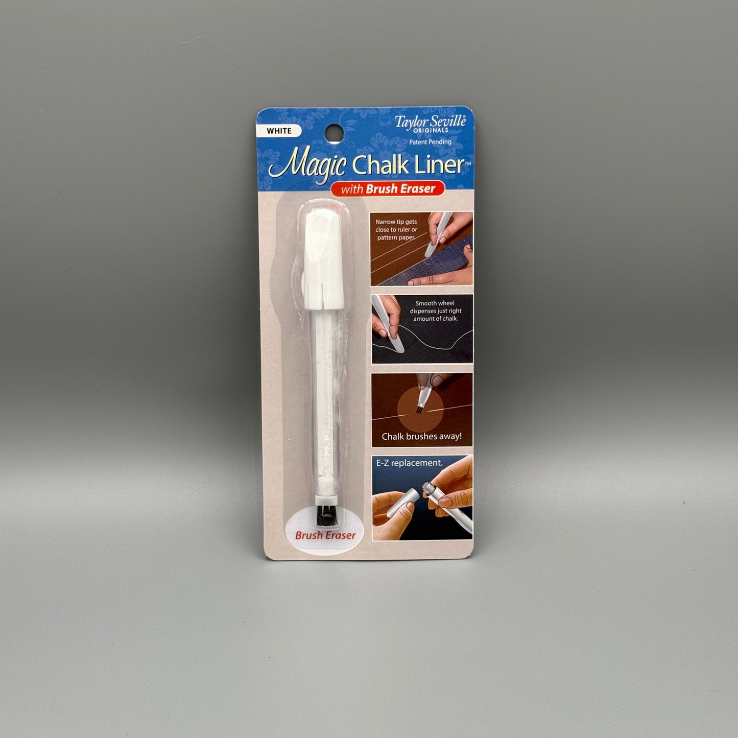 Magic Chalk Liner with Brush Eraser white (weiß) - Taylor Seville