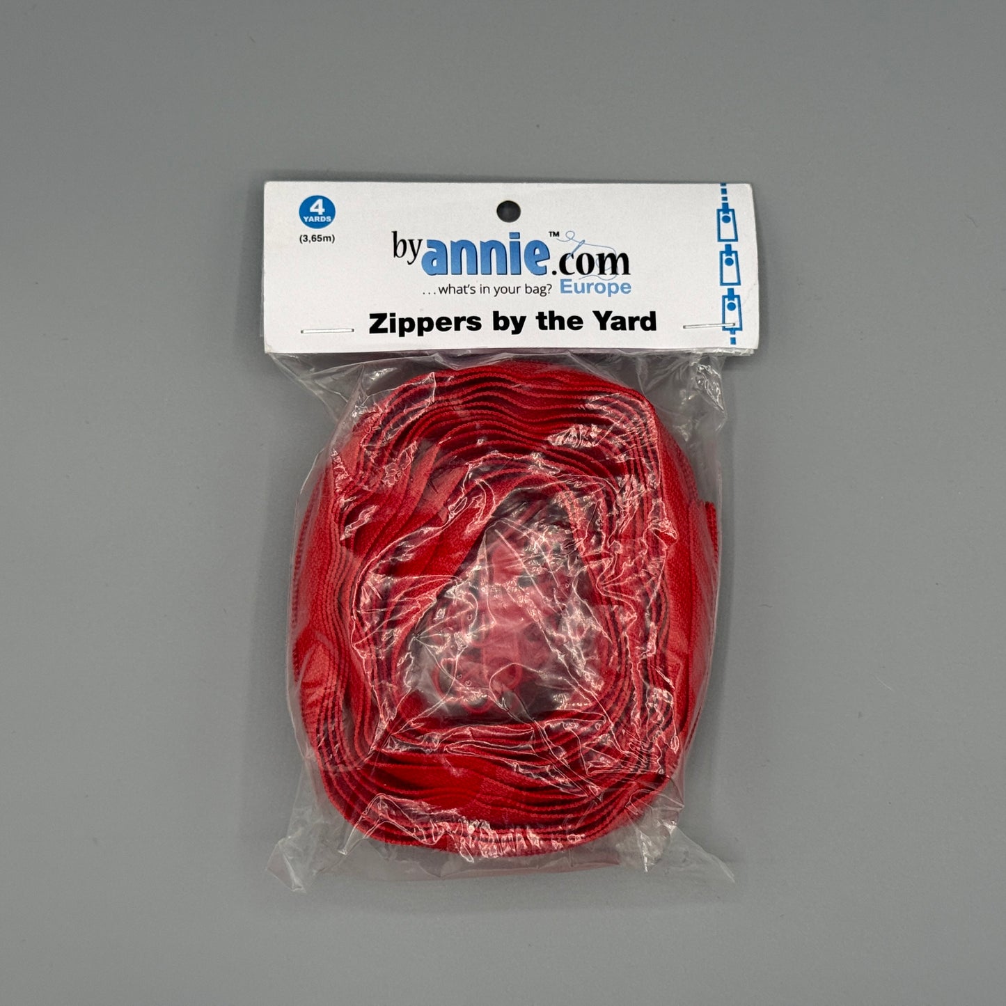 Reißverschluss byannie atom red (rot)