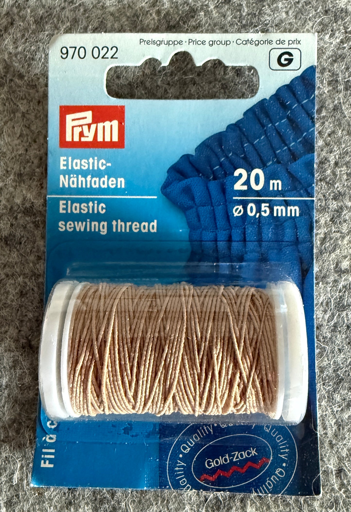 Prym Elastic-Nähfaden z.B. zum Smoken von Stoff - viele verschiedene Farben