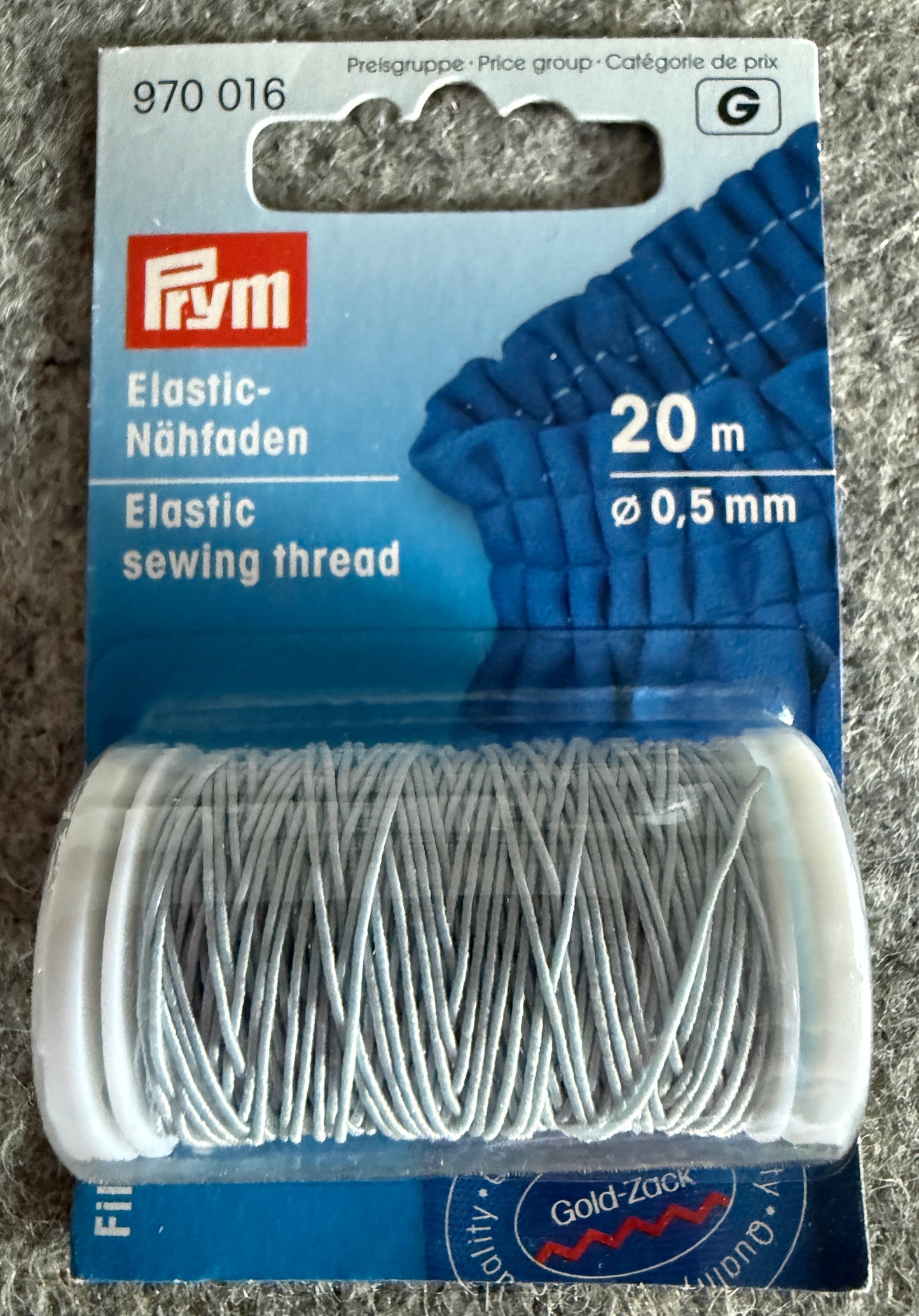 Prym Elastic-Nähfaden z.B. zum Smoken von Stoff - viele verschiedene Farben