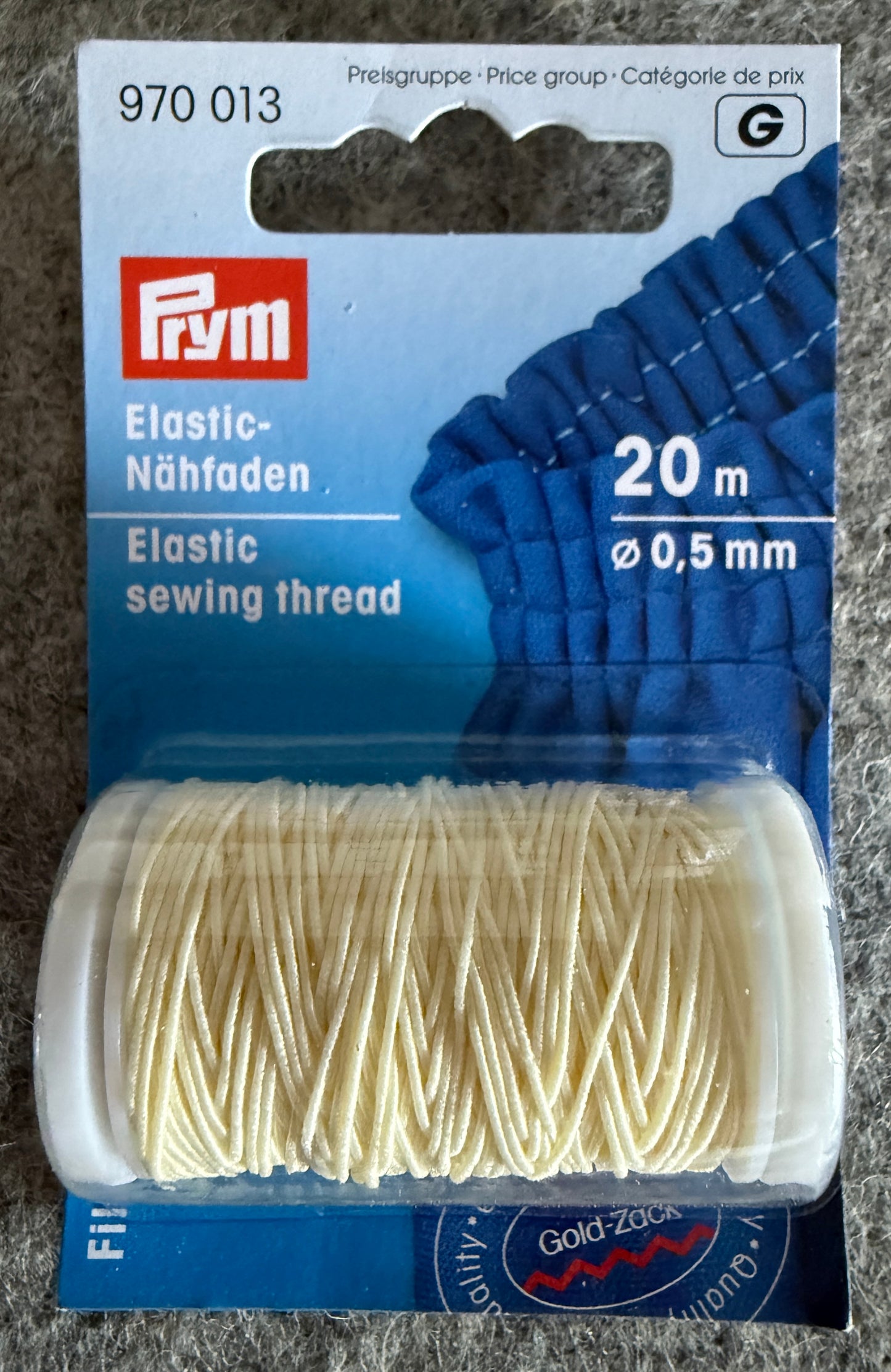 Prym Elastic-Nähfaden z.B. zum Smoken von Stoff - viele verschiedene Farben