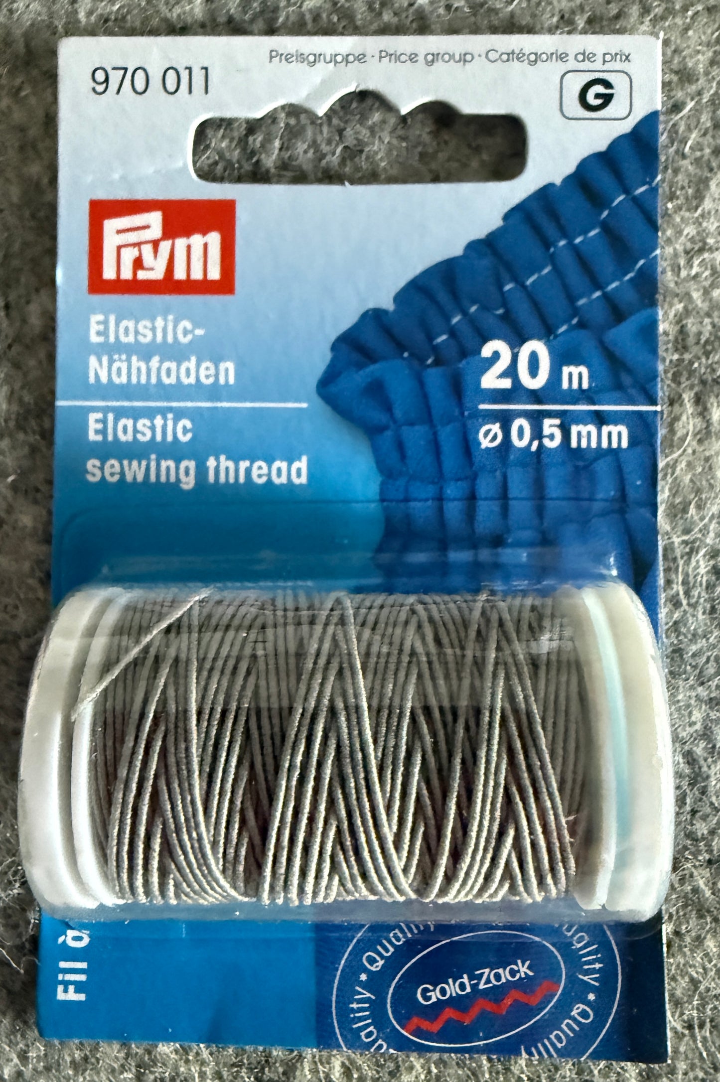 Prym Elastic-Nähfaden z.B. zum Smoken von Stoff - viele verschiedene Farben
