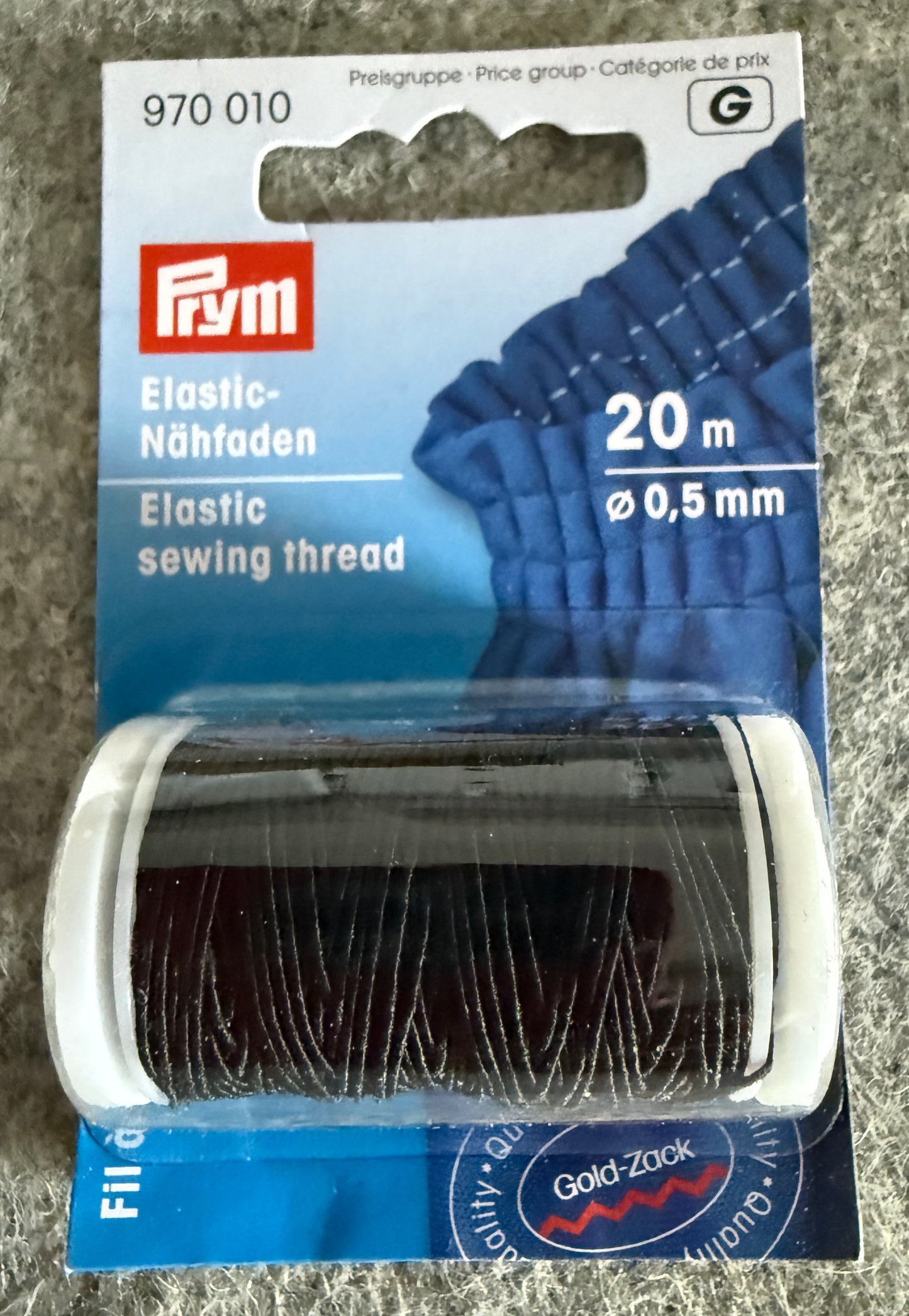 Prym Elastic-Nähfaden z.B. zum Smoken von Stoff - viele verschiedene Farben