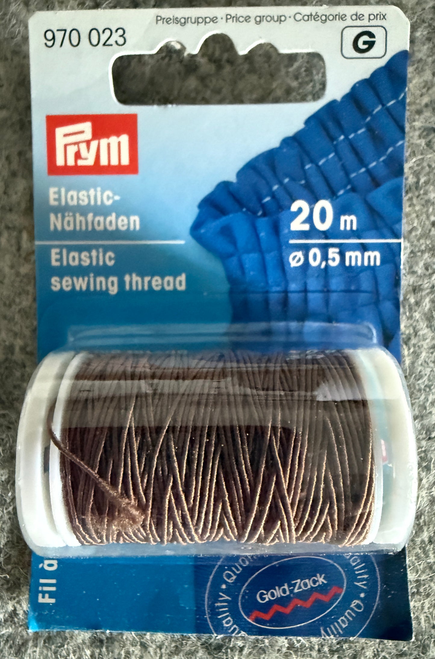 Prym Elastic-Nähfaden z.B. zum Smoken von Stoff - viele verschiedene Farben