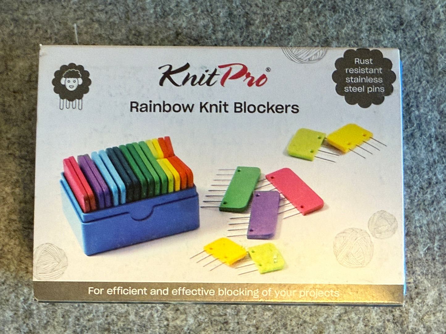 KnitPro Kammnadeln - regenbogenfarben 20 Nadeln in bunt