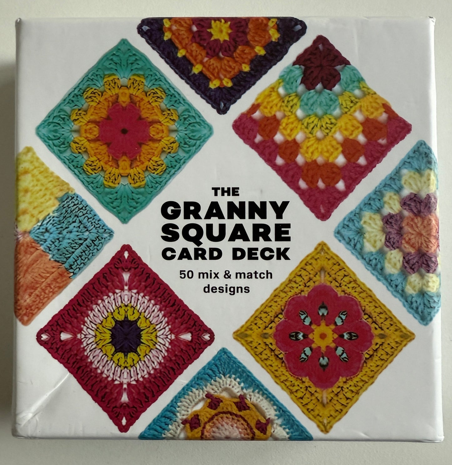 Granny Square Card Deck 50 Mix & Match Designs Häkeln Karten Muster Anleitung