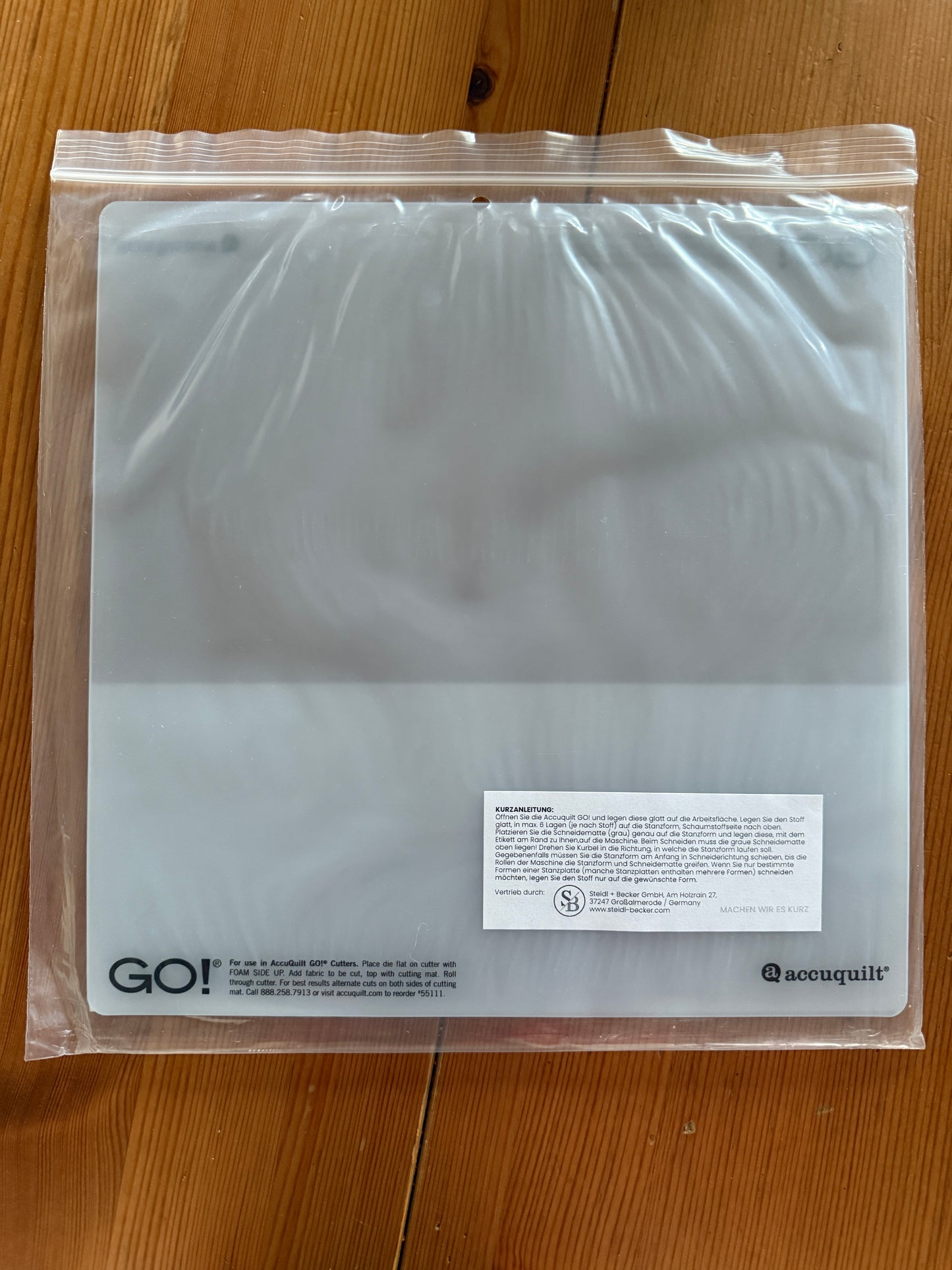 Accuquilt Schneidmatte 10x10 Inch (ca. 25x25cm) 1er Pack Abdeckung Stanzform