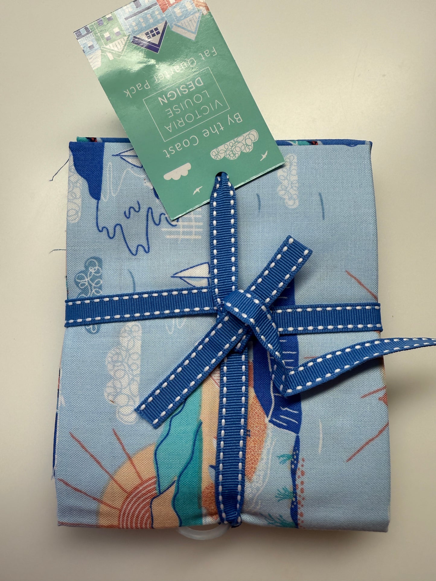 Fat Quarter Paket 5 Stück by the ocean a ca. 45 x 53 cm Patchwork Quilten Tasche
