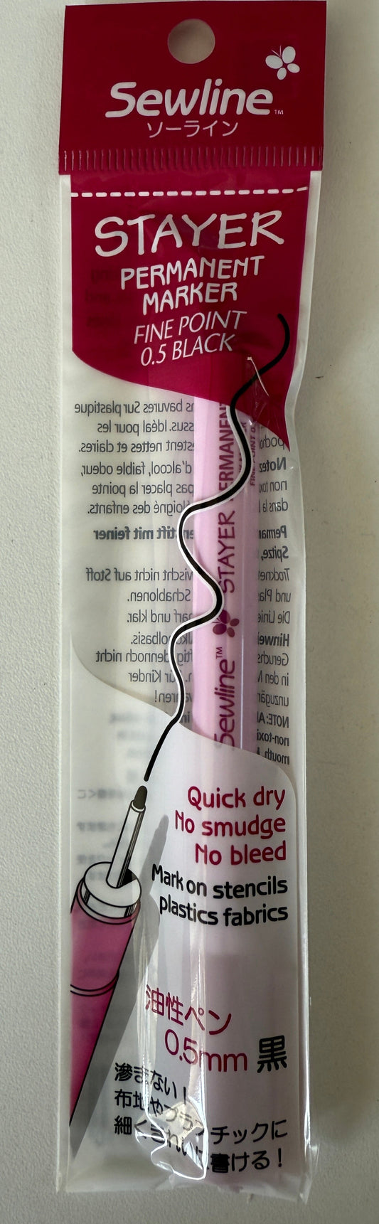 Sewline Permanent Ink Marker Wasserfest textil Kennzeichnung Wäsche