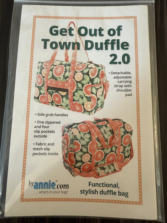 Get Out of Town Duffle 2.0 Anleitung Nähen Tasche ByAnnie Patterns By Annie Organizer