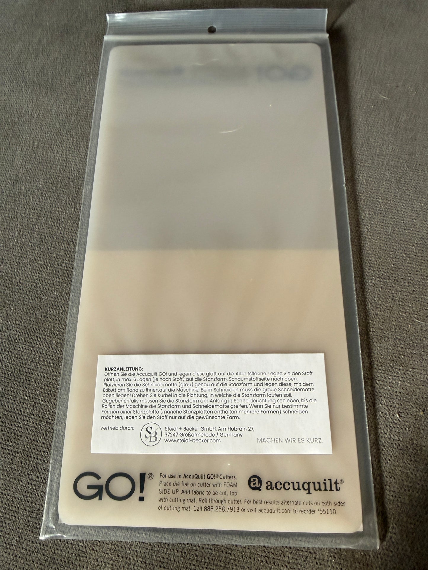Accuquilt Cutting Mat 5 x 10 inch Schneidematte