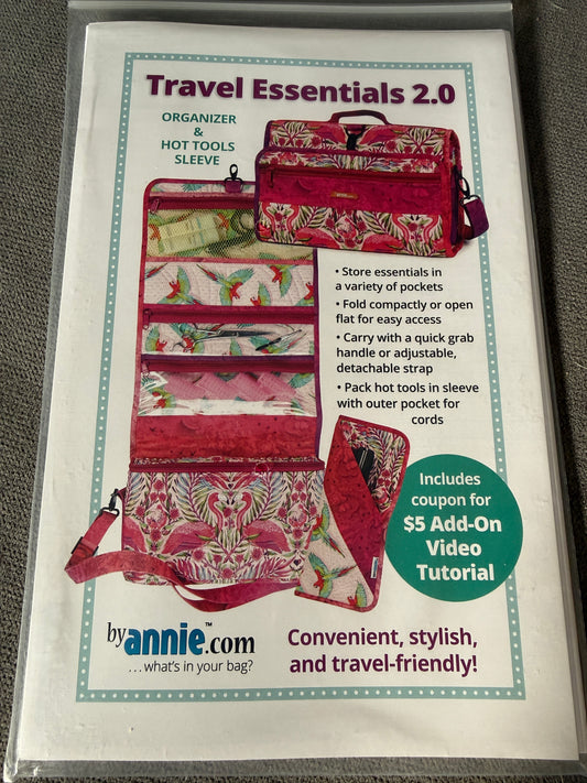 Travel Essentials 2.0 Anleitung Nähen Tasche ByAnnie Patterns By Annie Organizer