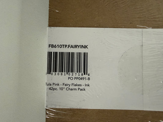 10 Inch Charm Pack Layer Cake Tula Pink Fairy Flakes Ink 42 Stück 100% Cotton Baumwolle