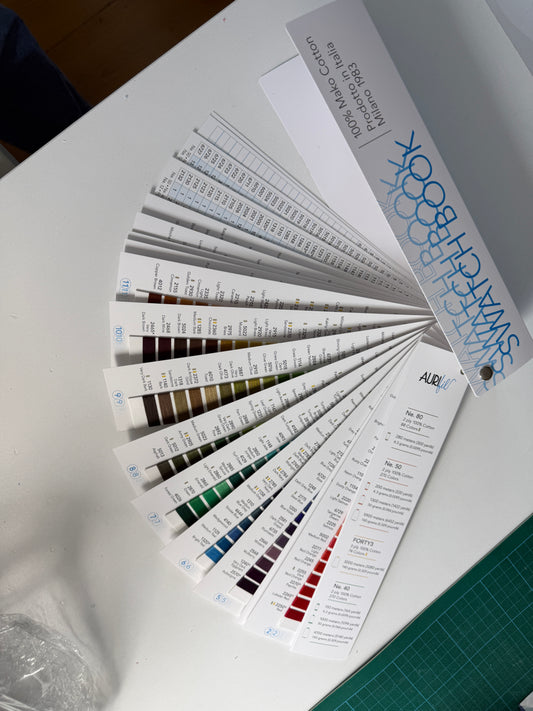 Aurifil "Swatch Book" Farbfächer Garnmuster - Farbkarte Baumwolle 1.1