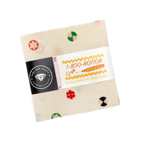 1 800 Notion – Charm Pack von Ruby Star Society | 42 Stoffquadrate 5x5 Inch