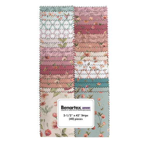 Strips-Pack - Benartex - Garden of Affection - 40 Teilig
