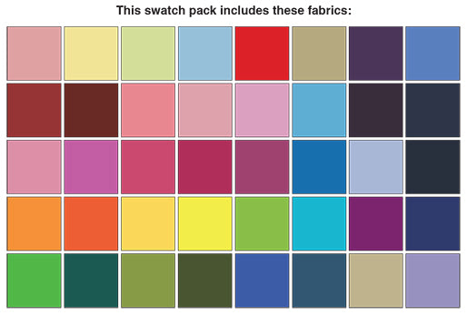 Superior Solids - 2,5 Inch Streifen Pack - Benartex 42 Stück 100% Cotton Baumwolle