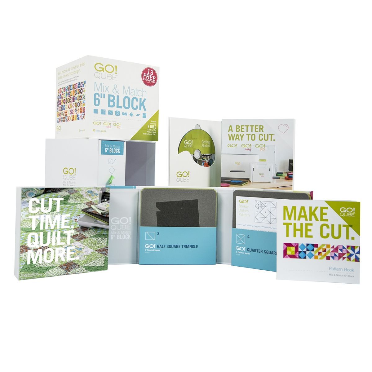 Accuquilt GO! Mix und Match Qube 6 inch (15,24 cm) Stanzformen