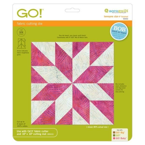 Accuquilt Schablone Stanzform LeMoyne Star Patchwork