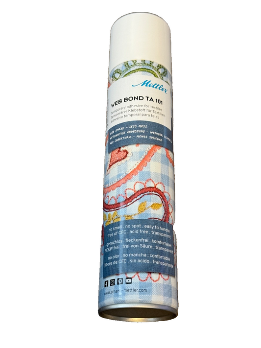 Mettler Sprühkleber 300ml Web Bond TA 101 geruchlos fleckenfrei transparent