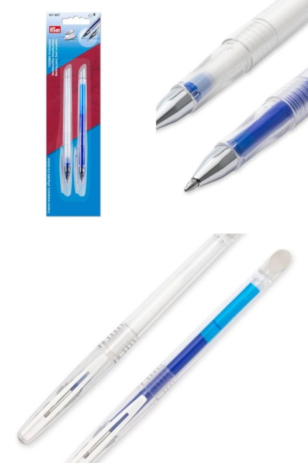 Prym THERMO-Trickmarker hitzelöschbar 2er Pack wegbügelbar