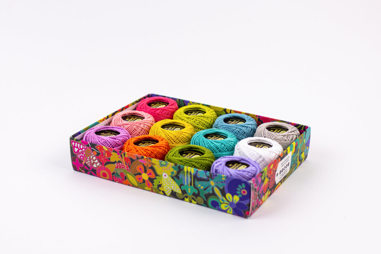 Wonderfil Eleganzia 8 wt Stickgarn Sashiko 12er Pack verschiedene Ausführungen