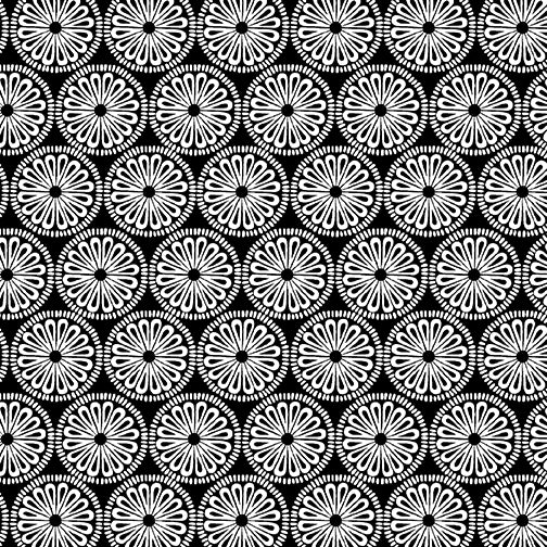 "Night & Day" Patchworkstoff - schwarz/weiß - Baumwolle - verschiedene Designs