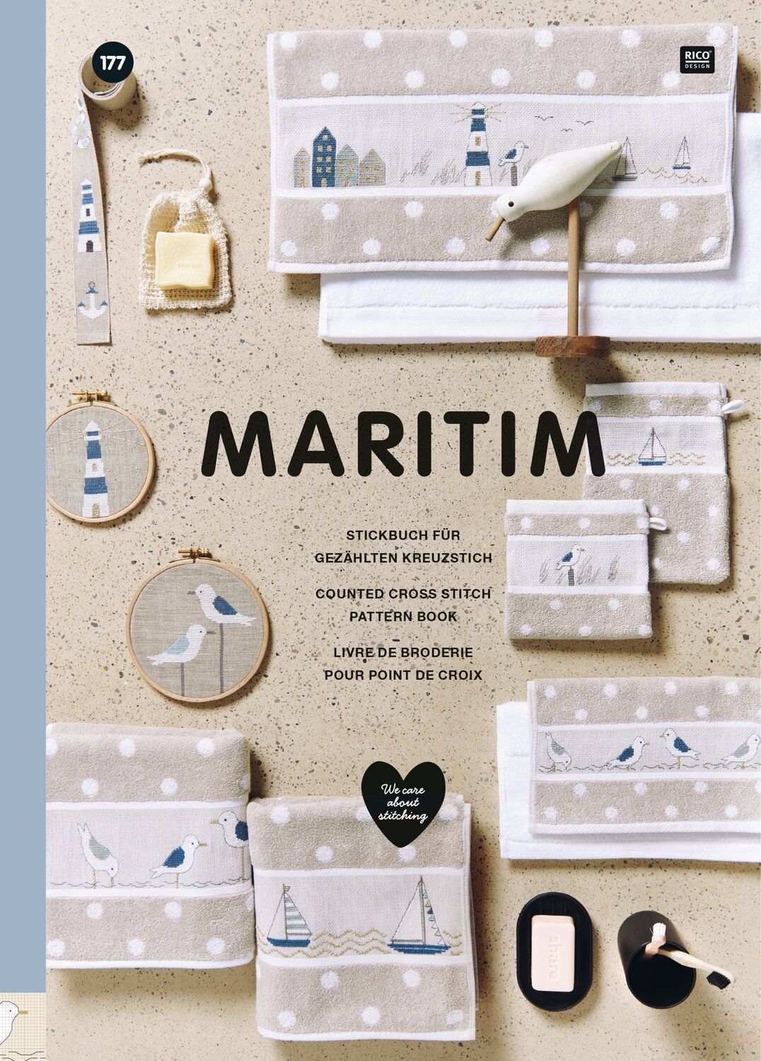Stickbuch "Maritim" Rico-Design Anleitungen für gezählten Kreuzstich