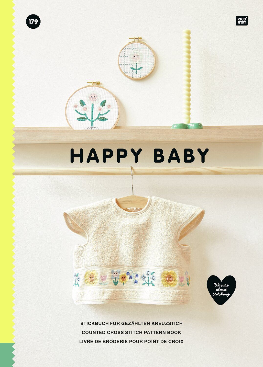Stickbuch Happy Baby - Rico Design - Süße Kreuzstichmotive für Artikel rund ums Baby