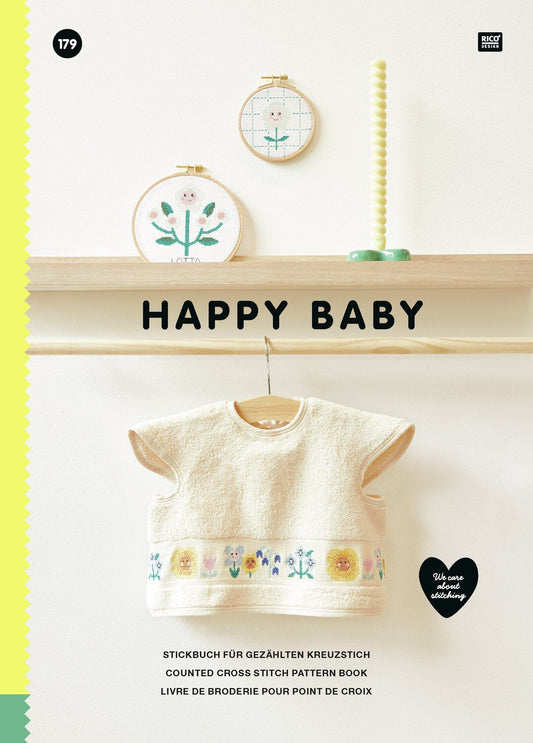 Stickbuch Happy Baby - Rico Design - Süße Kreuzstichmotive für Artikel rund ums Baby