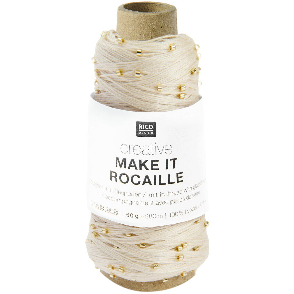 Rico Design Creative Make It Rocaille – 50 g / 280 m - versch. Farben - Beilaufgarn