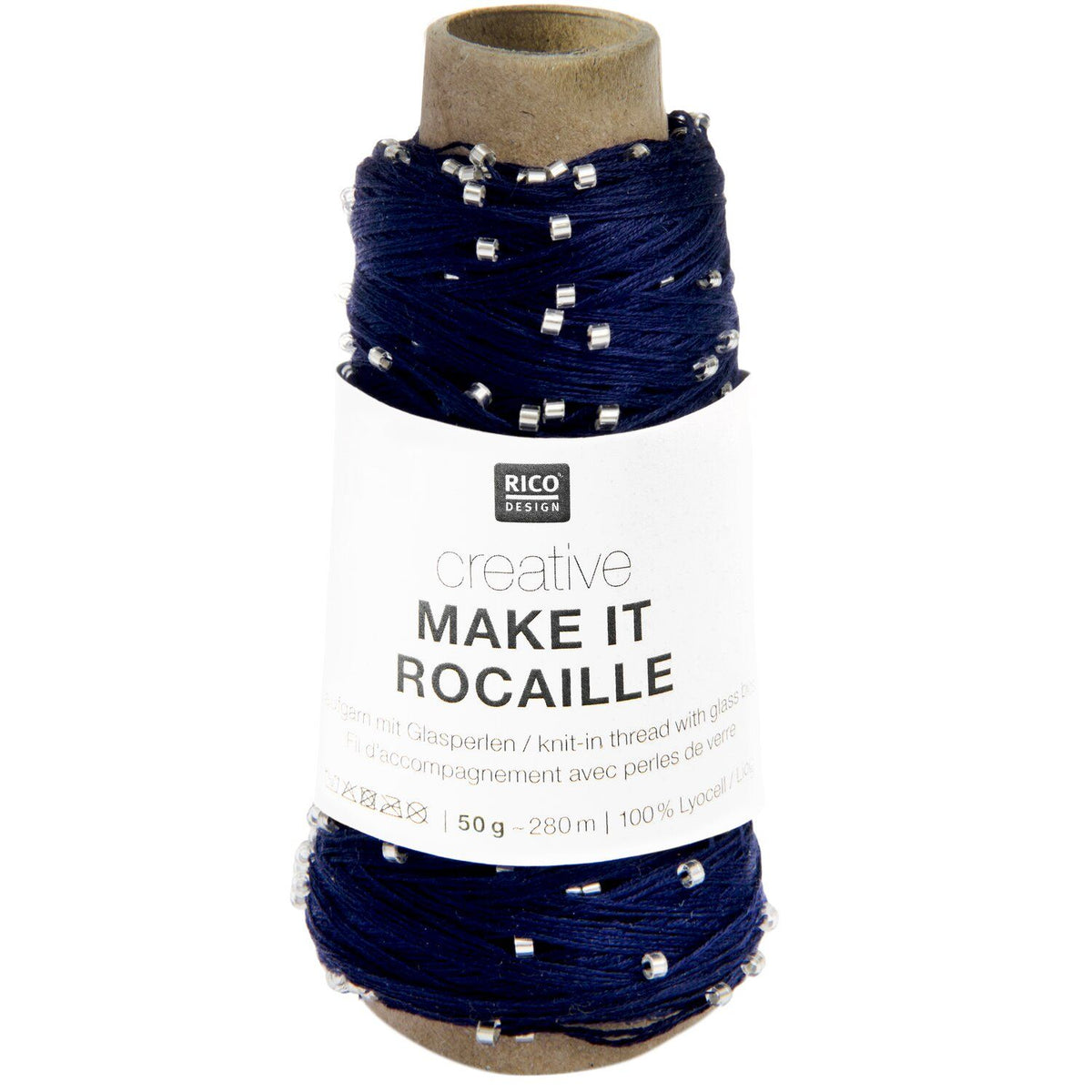 Rico Design Creative Make It Rocaille – 50 g / 280 m - versch. Farben - Beilaufgarn