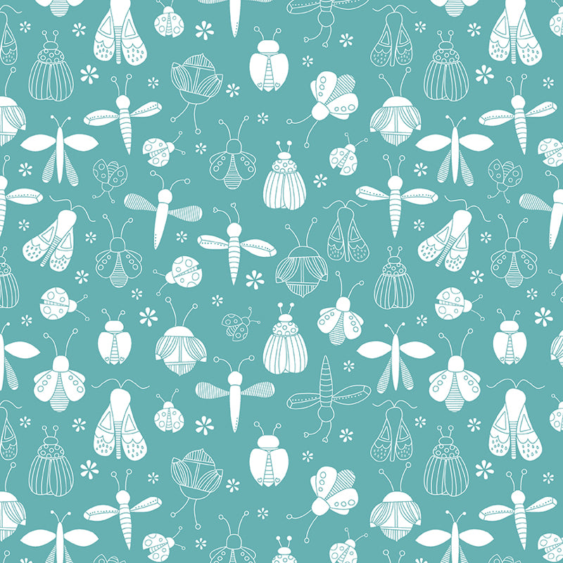 Fat Quarter Paket "Lucky Bugs" Sugaridoo Benartex 22-teilig