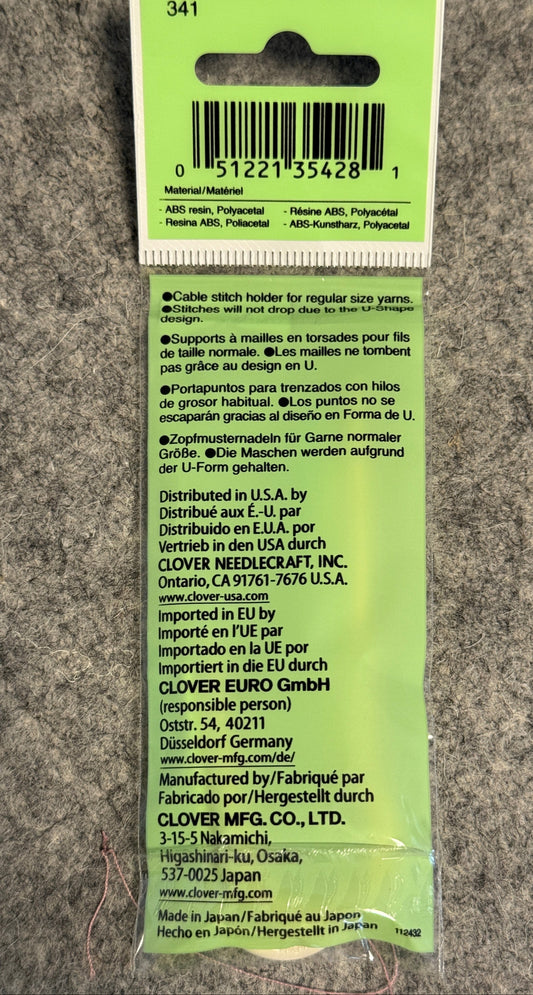 3er Set Zopfmusternadeln U-förmig von Clover