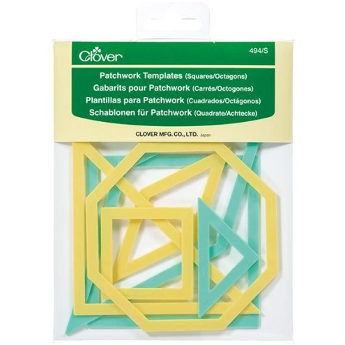 Clover Patchwork-Schablonen – Quadrate & Achtecke | Art.-Nr. 494/S
