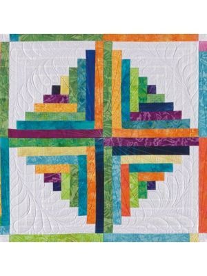 Accuquilt Stanzform Log Cabin  55349 - 12 Stanzteile für einen Block