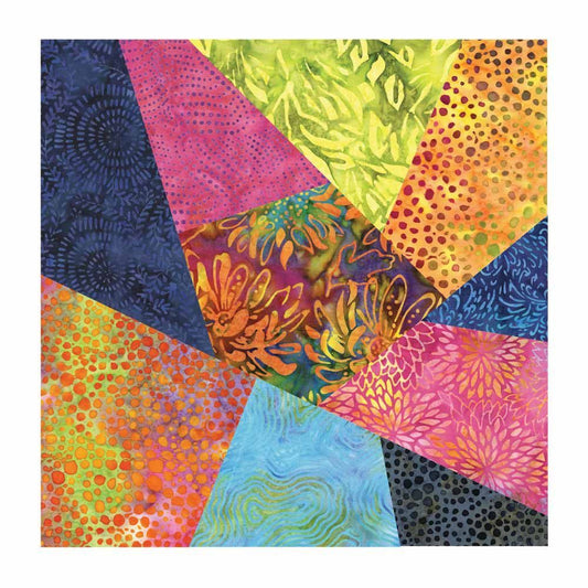 Accuquilt Stanzform "Crazy Quilt" Art Nr. 55861 - 10 Stanzteile für einen Block