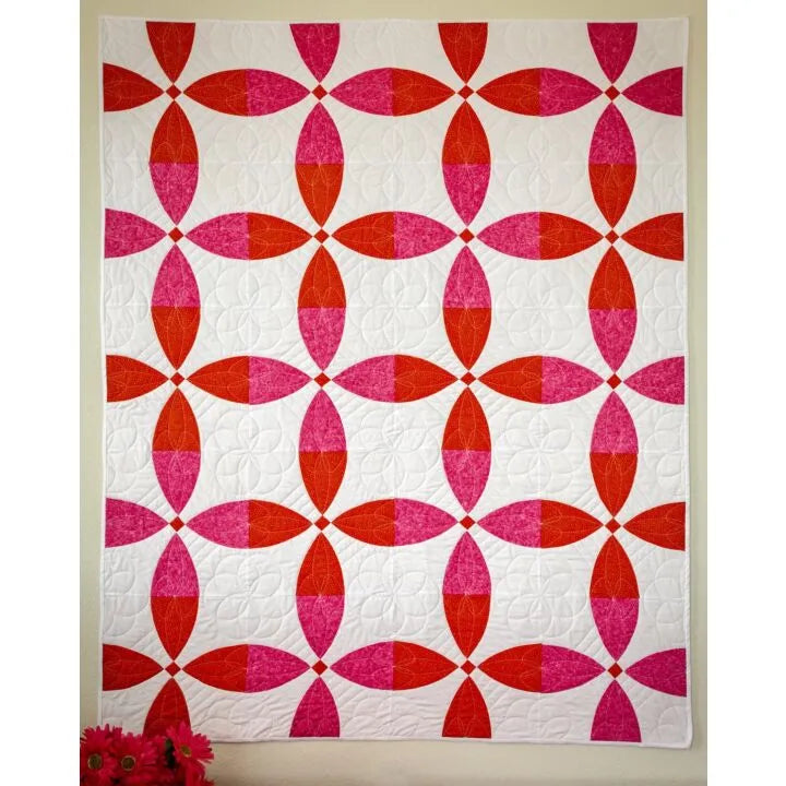 Accuquilt Stanzform Flowering Snowball Art Nr. 55252 - 5 Stanzteile für einen Block
